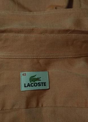 Брендова фірмова рубашка сорочка lacoste,оригінал,нова,розмір l-xl(43).4 фото