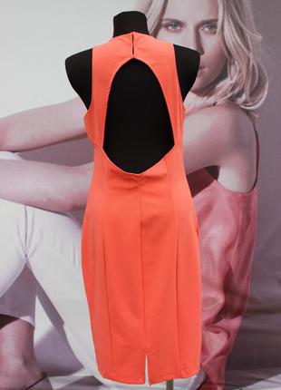 Красивое персиковое платье с открытой спиной h&m3 фото