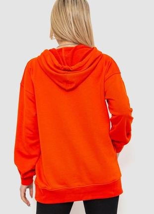 Худі жіноче oversize , помаранчевий колір3 фото