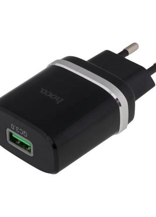 Зарядное устройство hoco c12q qc 3.0 18w micro usb быстрая зарядка5 фото