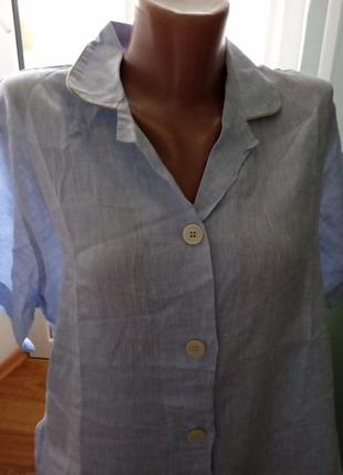 Плаття - рубашка,халатик 100% льон, виробник італія7 фото