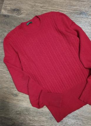 Стильный шерстяной свитер джемпер united colors of benetton4 фото