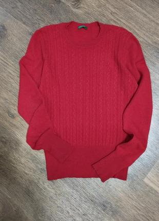 Стильный шерстяной свитер джемпер united colors of benetton3 фото