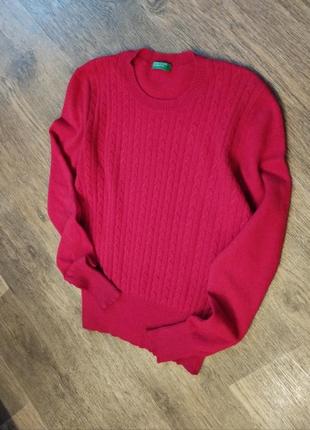 Стильный шерстяной свитер джемпер united colors of benetton5 фото
