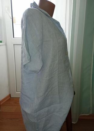 Плаття - рубашка,халатик 100% льон, виробник італія8 фото
