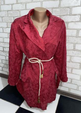 Пиджак жакет пальто красного цвета2 фото
