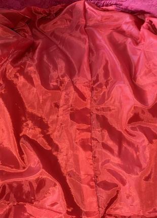 Пиджак жакет пальто красного цвета3 фото