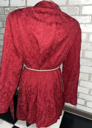 Пиджак жакет пальто красного цвета6 фото