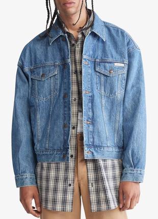 Calvin klein джинсовая куртка ( ck denim jacket classic trucker) c америки m