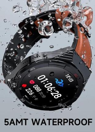 Стильний розумний смарт годинник amoled smart watch lokmat comet 2pro класичного дизайну , smart watch