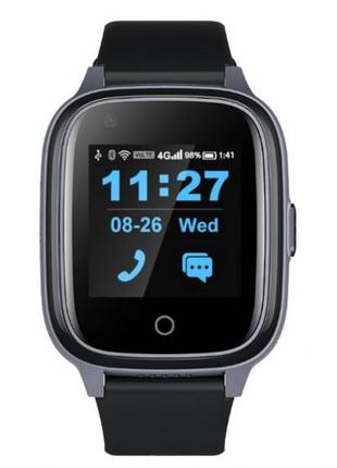 Дорослий розумний годинник wonlex kt17s black з gps та моніторингом здоров'я (sbwkt17sb)2 фото