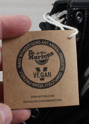 Жіночі лакові черевики dr. martens vegan оригінал, розмір 418 фото