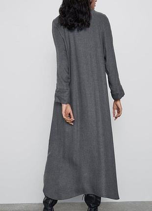 Серое платье zara