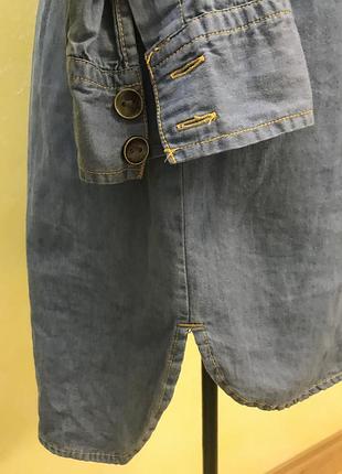 Джинсовое платье/рубашка/туника calzedonia 6