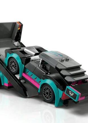 Конструктор lego city автомобіль для перегонів й автовоз 328 деталей (60406)4 фото