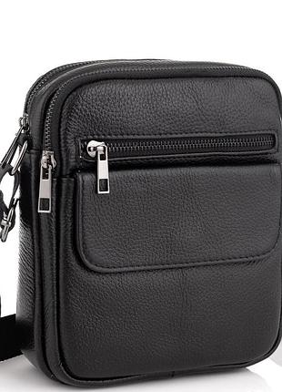 Мужская кожаная сумка через плечо маленькая tiding bag a25-1108a