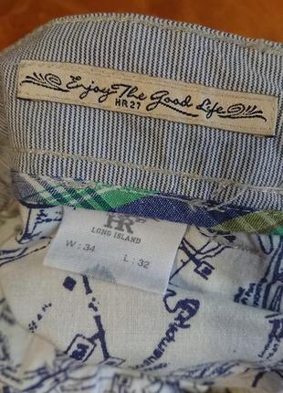 Фірмові англійські штани чиноси long island,оригінал,розмір 34/32.9 фото