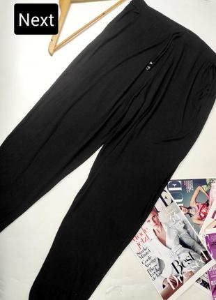 Джоггеры женские брюки черного цвета из мягкой ткани от бренда next 22