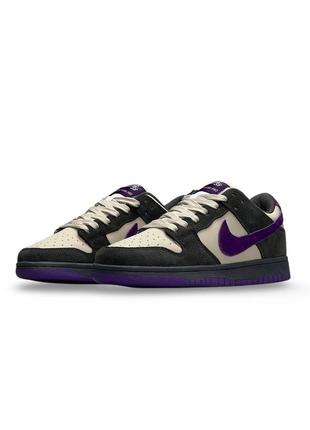 Жіночі кросівки найк сб данк лоу nike sb dunk low x otomo katsuhiro grey purple / низькі / демісезонні / весняні, літні, осінні3 фото