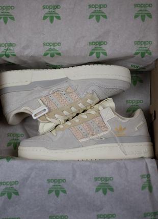 Adidas forum 84 low “off white” grey beige женские кроссовки адедас