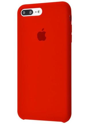 Силиконовый чехол apple silicone case  для iphone 7 plus / 8 plus красный1 фото