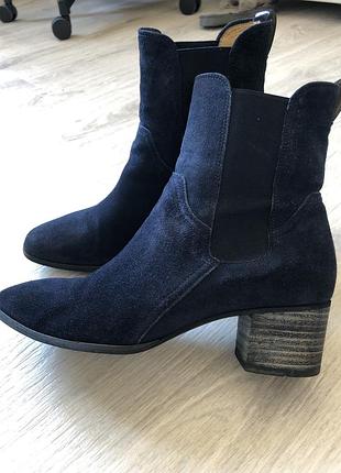 Gant замшевые синие ботильоны