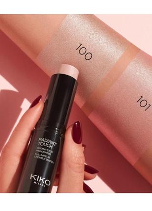 Хайлайтер kiko milano radiant touch creamy stick highlighter  хайлайтер 1013 фото