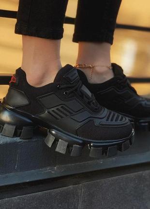 Prada cloudbust thunder кросівки прада чорного кольору (36-40)