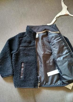 Куртка деми бомбер кофта меховая carter's, сша, мальчику девочке на 1-2 года, размер 2т8 фото