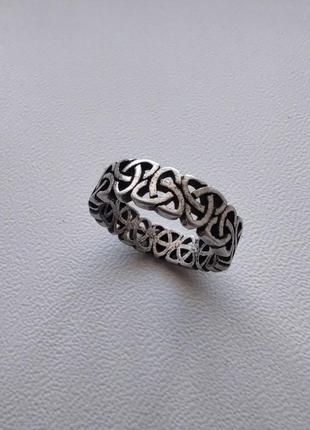 (7) 17 мм новое кольцо кельтский трехсторонний узел нержавеющая сталь2 фото
