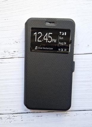 Чохол-книжка doogee y6 для телефону (з віконцем) чорний