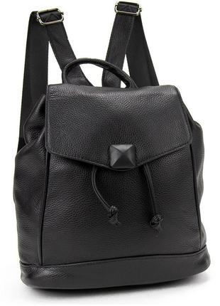 Женский кожаный рюкзак с откидным клапаном olivia leather a25f-fl-89195-1a