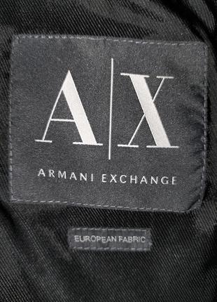 Мужской серый пиджак классический giorgio armani exchange3 фото