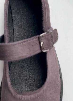 Туфли из пони в стиле mary jane Мери джайн4 фото
