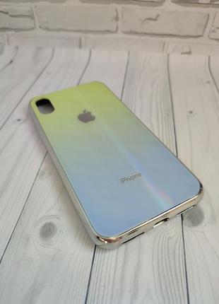 Чехол iphone x / xs aurora glass