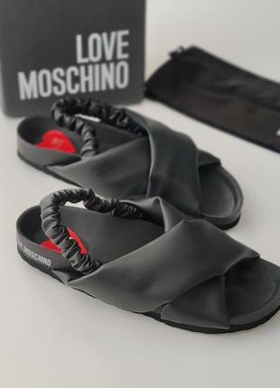 Черные босоножки бренд love moschino размер 382 фото