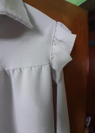 Блуза с воланами жатка5 фото