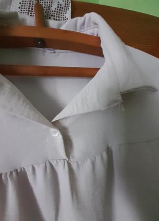 Блуза с воланами жатка3 фото