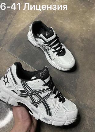 Кросівки asics gel-kahana 8 white black беговые кроссовки асикс белые с чёрным