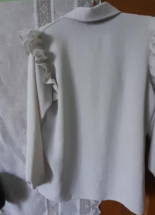 Блуза с воланами жатка4 фото