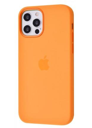 Чохол silicone case with magsafe and splash screen iphone 12 mini kumquat