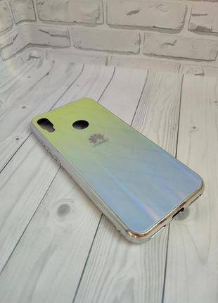 Чехол huawei y6 2019 / y6 pro / honor 8a aurora glass