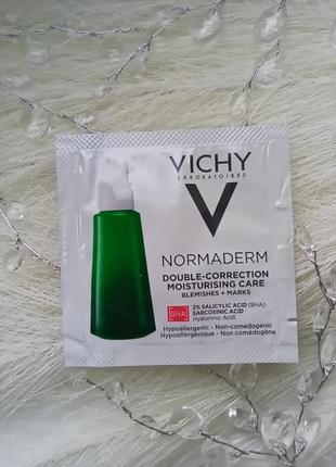 🍃vichy normaderm double-correction moisturising care зволожуючий флюїд подвійної дії для жирної, схильної до появи недоліків шкіри2 фото