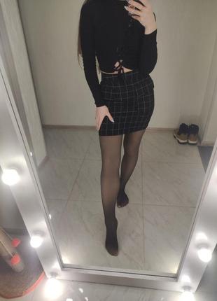 Колготы на флисе с эмитацией капронки 230 320 ден теплые прочные черный мокко эффект утяжки