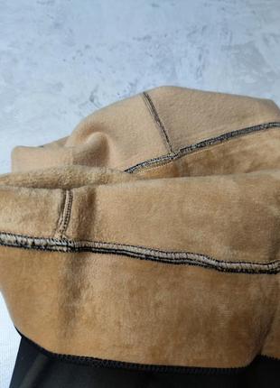 Колготы на флисе с эмитацией капронки 230 320 ден теплые прочные черный мокко эффект утяжки