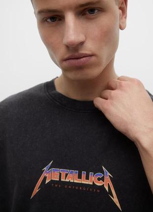 Футболка metallica pull&bear5 фото