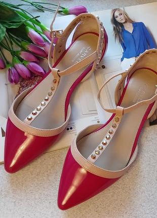 Балетки розовые 36 37 carvela kurt geiger люкс в стиле valentino