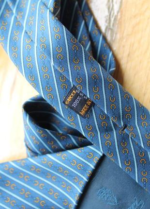 Вінтажний дизайнерський краватка краватка шовк, ручна робота люкс бренд gucci італія2 фото