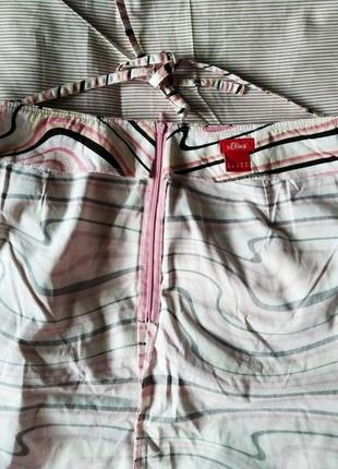 Летняя юбка полоса батал s. oliver5 фото