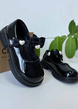 Туфли туфельки лаковые черные классика2 фото